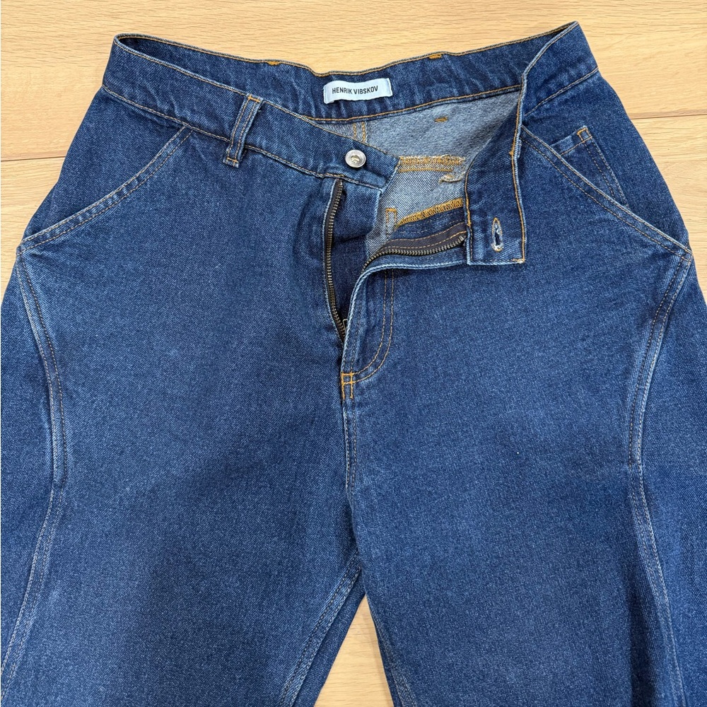 Henrik Vibskov D Pants in Dark Indigo Size Medium